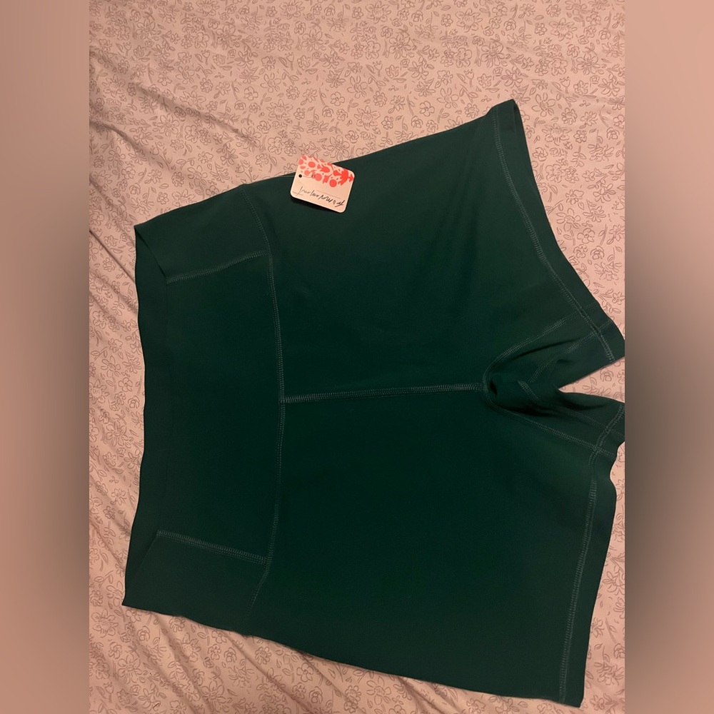 FP Movement by Free People Green Bike Shorts for Active Lifestyle